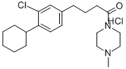 CAS#: 32808-73-4， 4-(3-Chloro-4-Cyclohexylphenyl)-1-(4-Methylpiperazin-1-Yl)Butan-1-One Hydrochloride