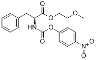 结构式 CAS# 328406-65-1, N-(4-硝基苯氧羰基)-L-苯丙氨酸 2-甲氧基乙基酯