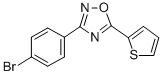 结构式 CAS# 330459-34-2, 3-(4-溴苯基)-5-(噻吩-2-基)-1,2,4-恶二唑