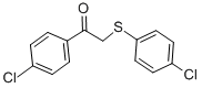结构式 CAS# 33046-50-3, 1-(4-氯苯基)-2-[(4-氯苯基)硫基]-1-乙酮
