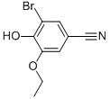 structure of CAS# 330462-57-2, 3-Bromo-5-Ethoxy-4-Hydroxy-Benzonitrile;Benzonitrile, 3-Bromo-5-Ethoxy-4-Hydroxy-;3-BROMO-5-ETHOXY-4-HYDROXY-BENZONITRILE