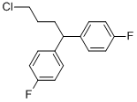 结构式 CAS# 3312-04-7, 1,1'-(4-氯丁亚基)二(4-氟苯)