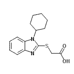 CAS#: 331963-97-4， [(1-Cyclohexyl-1H-Benzimidazol-2-Yl)Sulfanyl]Acetic Acid