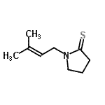 CAS#: 33226-29-8， 1-(3-Methyl-2-Buten-1-Yl)-2-Pyrrolidinethione