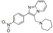 CAS 登录号：3323-00-0， 2-(4-硝基苯基)-3-(哌啶-1-基甲基)咪唑并[1,2-a]吡啶