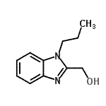 结构式 CAS# 332899-55-5, (1-丙基-1H-苯并咪唑-2-基)甲醇