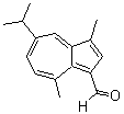 structure of CAS# 3331-47-3, 5-Isopropyl-3,8-Dimethylazulene-1-Carbaldehyde;3,8-Dimethyl-5-(Prop-2-Yl)Azulene-1-Carboxaldehyde, 1,4-Dimethyl-3-Formyl-7-Isopropylazulene, Guiazulene-1-Carboxaldehyde;3,8-Dimethyl-5-Isopropylazulene-1-Carboxaldehyde;5-ISOPROPYL-3,8-DIMETHYLAZULENE-1-CARBOXALDEHYDE