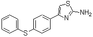 结构式 CAS# 333773-69-6, 4-(4-苯硫基苯基)-1,3-噻唑-2-胺