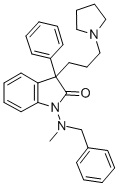 CAS#: 33456-19-8， 1-(Methyl-(Phenylmethyl)Amino)-3-Phenyl-3-(3-Pyrrolidin-1-Ylpropyl)Indol-2-One