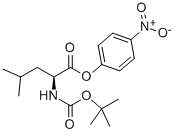 结构式 CAS# 3350-19-4, 4-硝基苯基 N-(叔丁氧羰基)-L-亮氨酸酯