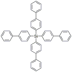 structure of CAS# 3352-54-3, Tetrakis(4-Phenylphenyl)Silane;Nsc 33027;Silane, Tetrakis((1,1'-Biphenyl)-4-Yl)-