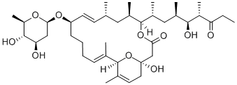 structure of CAS# 33538-72-6, (1R,6R,8R,9Z,11R,15Z,17R)-11-[(2S,4R,5S,6R)-4,5-Dihydroxy-6-Methyloxan-2-Yl]Oxy-1-Hydroxy-5-[(4R,5S,6S)-5-Hydroxy-4,6-Dimethyl-7-Oxononan-2-Yl]-6,8,16,18-Tetramethyl-4,21-Dioxabicyclo[15.3.1]Henicosa-9,15,18-Trien-3-One;(1R,6R,8R,9Z,11R,15Z,17R)-11-[(2S,4R,5S,6R)-4,5-Dihydroxy-6-Methyl-Tetrahydropyran-2-Yl]Oxy-1-Hydroxy-5-[(3R,4S,5S)-4-Hydroxy-1,3,5-Trimethyl-6-Oxo-Octyl]-6,8,16,18-Tetramethyl-4,21-Dioxabicyclo[15.3.1]Henicosa-9,15,18-Trien-3-One;(1R,6R,8R,9Z,11R,15Z,17R)-11-[[(2S,4R,5S,6R)-4,5-Dihydroxy-6-Methyl-2-Tetrahydropyranyl]Oxy]-1-Hydroxy-5-[(3R,4S,5S)-4-Hydroxy-1,3,5-Trimethyl-6-Oxooctyl]-6,8,16,18-Tetramethyl-4,21-Dioxabicyclo[15.3.1]Henicosa-9,15,18-Trien-3-One;(1R,6R,8R,9Z,11R,15Z,17R)-11-[(2S,4R,5S,6R)-4,5-Dihydroxy-6-Methyl-Tetrahydropyran-2-Yl]Oxy-1-Hydroxy-5-[(3R,4S,5S)-4-Hydroxy-6-Keto-1,3,5-Trimethyl-Octyl]-6,8,16,18-Tetramethyl-4,21-Dioxabicyclo[15.3.1]Henicosa-9,15,18-Trien-3-One
