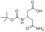 结构式 CAS# 336182-03-7, 叔丁氧羰基-L-beta-高天冬氨酰胺