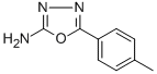 结构式 CAS# 33621-60-2, 5-(4-甲基苯基)-1,3,4-恶二唑-2-胺