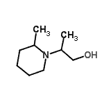 structure of CAS# 33742-65-3, 2-(2-Methyl-1-Piperidinyl)-1-Propanol;2-(2-Methylpiperidin-1-yl)propan-1-ol;MFCD08691671