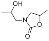 结构式 CAS# 3375-84-6, 3-(2-羟基丙基)-5-甲基-2-恶唑烷酮