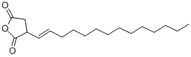 structure of CAS# 33806-58-5, Tetradecenylsuccinic Anhydride;3-Tetradec-13-Enyltetrahydrofuran-2,5-Dione;3-Tetradec-13-Enyltetrahydrofuran-2,5-Quinone;2,5-Furandione, Dihydro-3-(Tetradecenyl)-