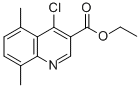 structure of CAS# 338954-51-1, Ethyl 4-Chloro-5,8-Dimethylquinoline-3-Carboxylate