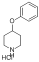structure of CAS# 3413-27-2, 4-Phenoxypiperidine Hydrochloride;Piperidine, 4-Phenoxy-, Hydrochloride;4-PHENOXYPIPERIDINE HYDROCHLORIDE;4-PHENOXYPIPERIDINE HCL