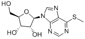 structure of CAS# 342-69-8, 6-Methylmercaptopurine Riboside;2-(Hydroxymethyl)-5-(6-Methylsulfanylpurin-9-Yl)Tetrahydrofuran-3,4-Diol;2-(Hydroxymethyl)-5-[6-(Methylthio)-9-Purinyl]Tetrahydrofuran-3,4-Diol;2-Methylol-5-[6-(Methylthio)Purin-9-Yl]Tetrahydrofuran-3,4-Diol