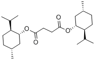 结构式 CAS# 34212-59-4, (1R)-(-)-二薄荷基琥珀酸酯