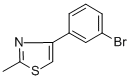 structure of CAS# 342405-21-4, 4-(3-Bromophenyl)-2-Methyl-1,3-Thiazole;4-(3-Bromophenyl)-2-Methyl-1,3-Thiazole 95%;4-(3-Bromophenyl)-2-Methyl-1,3-Thiazole95%;4-(3-BROMOPHENYL)-2-METHYL-1,3-THIAZOLE