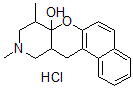 CAS#: 34256-91-2， 8,9,10,11,11a,12-Hexahydro-8,10-Dimethyl-7aH-Naphtho(1',2':5,6)Pyrano(3,2-a)Pyridin-7a-Ol Monohydrochloride