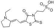 CAS#: 34282-85-4， 2-[(5E)-5-[(2E)-2-(1-Ethylpyrrolidin-2-Ylidene)Ethylidene]-4-Oxo-2-Sulfanylidene-1,3-Thiazolidin-3-Yl]Ethanesulfonic Acid