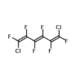 CAS#: 344-01-4， (1E,3E,5E)-1,6-Dichloro-1,2,3,4,5,6-Hexafluoro-1,3,5-Hexatriene