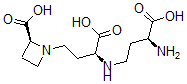 结构式 CAS# 34441-14-0, (2S)-1-[(3S)-3-[[(3S)-3-氨基-4-羟基-4-氧代丁基]氨基]-4-羟基-4-氧代丁基]吖丁啶-2-羧酸