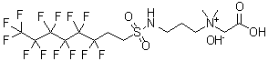 CAS#: 34455-29-3， Carboxymethyldimethyl-3-[[(3,3,4,4,5,5,6,6,7,7,8,8,8-Tridecafluorooctyl)Sulphonyl]Amino]Propylammonium Hydroxide