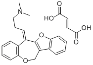 CAS 登录号：34522-46-8， 3-苯并呋喃并(3,2-c)(1)苯并氧杂卓-6(12H)-亚基-N,N-二甲基-1-丙胺(E)-2-丁烯二酸酯(1:1)