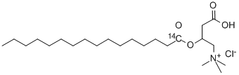 CAS#: 34553-18-9， L-Palmitoyl Carnitine Chloride [Palmitoyl-1-14C]