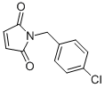 structure of CAS# 34569-29-4, 1-((4-Chlorophenyl)Methyl)-1H-Pyrrole-2,5-Dione