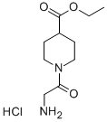 structure of CAS# 345954-49-6, 1-(2-Amino-Acetyl)-Piperidine-4-Carboxylic Acid Ethyl Ester Hydrochloride;1-(2-AMINO-ACETYL)-PIPERIDINE-4-CARBOXYLIC ACID ETHYL ESTER HYDROCHLORIDE;1-(2-AMINO-ACETYL)-PIPERIDINE-4-CARBOXYLIC ACID ETHYL ESTER X HCL >98%;1-(2-AMINO-ACETYL)-PIPERIDINE-4-CARBOXYLIC ACID ETHYL ESTER X HCL