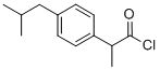 structure of CAS# 34715-60-1, 2-[4-(2-Methylpropyl)Phenyl]Propanoyl Chloride;2-(4-Isobutylphenyl)Propanoyl Chloride;2-(4-Isobutylphenyl)Propionyl Chloride;2-(P-Isobutylphenyl)Propionyl Chloride