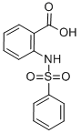 结构式 CAS# 34837-67-7, 2-(苯磺酰基氨基)苯甲酸