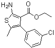 structure of CAS# 350989-54-7, Ethyl 2-Amino-4-(3-Chlorophenyl)-5-Methyl-3-Thiophenecarboxylate;2-AMINO-4<wbr>-(2,5-DIM<wbr>ETHYL-PHE<wbr>NYL)-5-ME<wbr>THYL-THIO<wbr>PHENE-3-C<wbr>ARBOXYLIC<wbr> ACID MET<wbr>HYL ESTER;ethyl 2-a<wbr>mino-4-(3<wbr>-chloroph<wbr>enyl)-5-m<wbr>ethyl-3-t<wbr>hiophenec<wbr>arboxylate;Ethyl 2-a<wbr>mino-4-(3<wbr>-chloroph<wbr>enyl)-5-m<wbr>ethylthio<wbr>phene-3-c<wbr>arboxylate