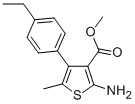structure of CAS# 350989-69-4, 2-Amino-4-(4-Ethylphenyl)-5-Methylthiophene-3-Carboxylic Acid Methyl Ester;Methyl 2-Amino-4-(4-Ethylphenyl)-5-Methylthiophene-3-Carboxylate(SALTDATA: FREE);2-AMINO-4-(4-ETHYLPHENYL)-5-METHYLTHIOPHENE-3-CARBOXYLIC ACID METHYL ESTER;Methyl 2-Amino-4-(4-Ethylphenyl)-5-Methylthiophene-3-Carboxylate