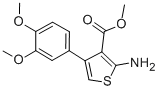 structure of CAS# 350997-14-7, 2-Amino-4-(3,4-Dimethoxyphenyl)Thiophene-3-Carboxylic Acid Methyl Ester;Methyl 2-Amino-4-(3,4-Dimethoxyphenyl)Thiophene-3-Carboxylate(SALTDATA: FREE);2-AMINO-4-(3,4-DIMETHOXYPHENYL)THIOPHENE-3-CARBOXYLIC ACID METHYL ESTER;Methyl 2-Amino-4-(3,4-Dimethoxyphenyl)Thiophene-3-Carboxylate