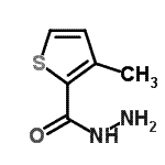 structure of CAS# 350997-56-7, 3-Methyl-2-Thiophenecarbohydrazide;3-methyl-2-thiophenecarbohydrazide;3-Methyl-thiophene-2-carboxylic acid hydrazide;MFCD01993658
