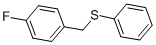 structure of CAS# 351-66-6, 4-Fluorobenzyl Phenyl Sulfide;1-Fluoro-4-[(Phenylthio)Methyl]Benzene;4-Fluorobenzyl Phenyl Sulphide 97%;4-FLUOROBENZYL PHENYL SULFIDE 97%