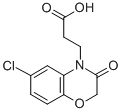 structure of CAS# 351003-03-7, 6-Chloro-2,3-dihydro-3-oxo-4H-1,4-benzoxazine-4-propanoic acid;6-Chloro-2,3-Dihydro-3-Oxo-4H-1,4-Benzoxazine-4-Propionic Acid, 97%;6-Chloro-2,3-Dihydro-3-Oxo-4H-1,4-Benzoxazine-4-Propanoic Acid;6-CHLORO-2 3-DIHYDRO-3-OXO-4H-1 4-BENZO&
