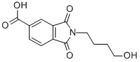 structure of CAS# 351334-92-4, 2-(4-Hydroxybutyl)-1,3-Dioxoisoindole-5-Carboxylic acid;2-(4-Hydroxybutyl)-1,3-Dioxo-Isoindoline-5-Carboxylate;2-(4-Hydroxybutyl)-1,3-Dioxo-5-Isoindolinecarboxylate;2-(4-Hydroxybutyl)-1,3-Diketo-Isoindoline-5-Carboxylate