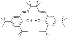 结构式 CAS# 351498-10-7, N,N'-二(3,5-二-叔丁基亚水杨基)-1,1,2,2-四甲基乙二胺