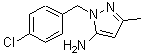 结构式 CAS# 3524-41-2, 1-(4-氯苄基)-3-甲基-1H-吡唑-5-胺