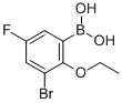 structure of CAS# 352534-82-8, 3-Bromo-2-ethoxy-5-fluorophenylboronic acid;3-BROMO-2-ETHOXY-5-FLUOROPHENYLBORONIC