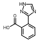 结构式 CAS# 35257-24-0, 2-(4H-1,2,4-三唑-3-基)苯甲酸