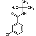 structure of CAS# 35306-56-0, 3-Chloro-N-(2-Methyl-2-Propanyl)Benzamide;Benzamide, 3-chloro-N-(1,1-dimethylethyl)-;N-tert-Butyl-3-chlorobenzamide