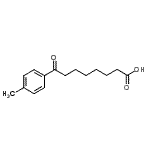 结构式 CAS# 35333-11-0, 8-(4-甲基苯基)-8-氧代辛酸